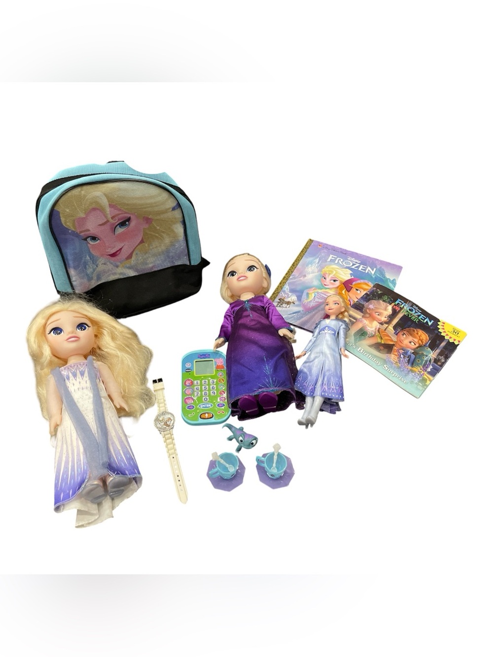 Elsa Lot + Peppa Pig play cell phone